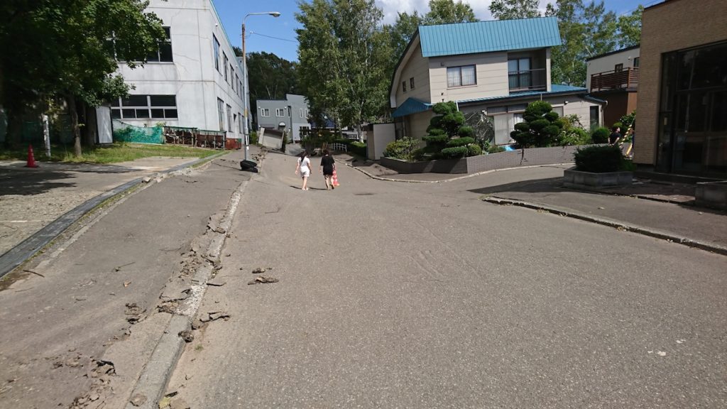 北海道胆振東部地震における液状化現象の被害