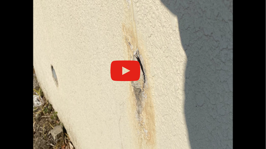 【動画】乾燥収縮によるひび割れとエフロレッセンスについての解説