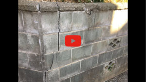 【動画】ブロック塀に入った大きなひび割れの解説