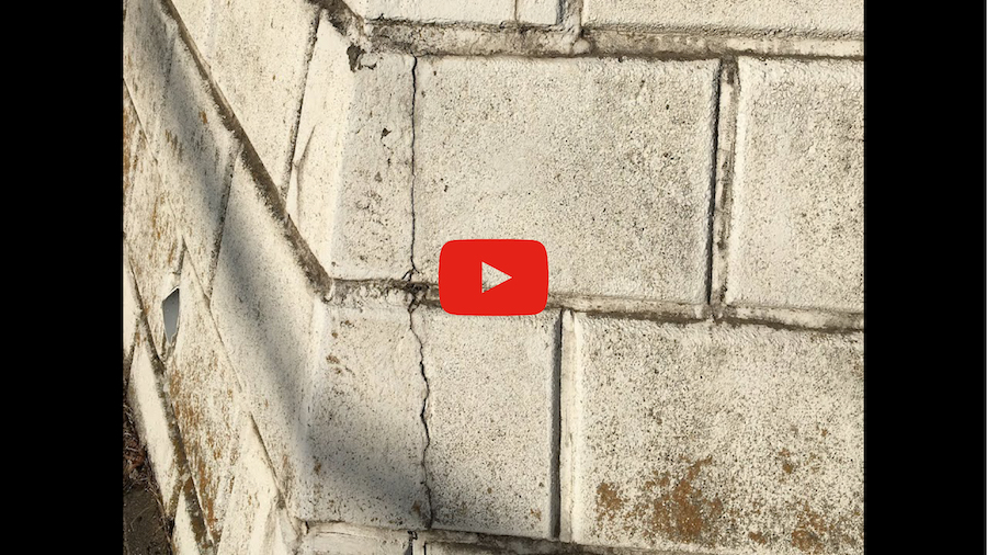 【動画】擁壁に入ったひび割れの解説
